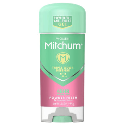 MITCHUM WOMEN CLEAR GEL 3.4oz POWDER FRESH