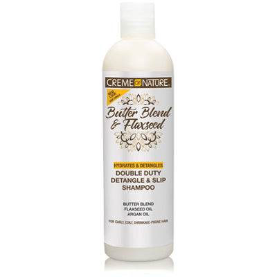 CREME OF NATURE BUTTER BLEND & FLAXSEED SHAMPOO 12 OZ