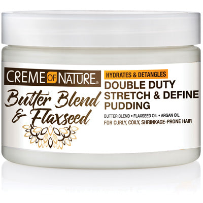 CREME OF NATURE BUTTER BLEND & FLAXSEED PUDDING 11.5oz (CS/6)