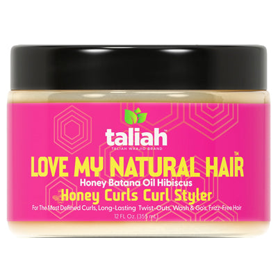TALIAH WAAJID LOVE MY NATURAL HAIR HONEY BATANA OIL HIBISCUS CURL STYLER 12oz (CS/6)