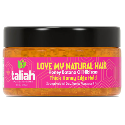 TALIAH WAAJID LOVE MY NATURAL HAIR HONEY BATANA OIL HIBISCUS EDGE HOLD 8oz (CS/6)