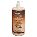 TOPICLEAR HAND & BODY LOTION 32oz 3N1 COCOA SHEA & CARROT BUTTER