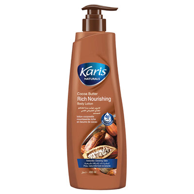 KARIS NATURAL BODY LOTION 400mlCOCOA BUTTER (DL/3)