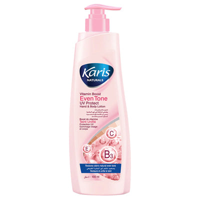 KARIS NATURAL BODY LOTION 400mlVITAMIN BOOST EVEN TONE (DL/3)