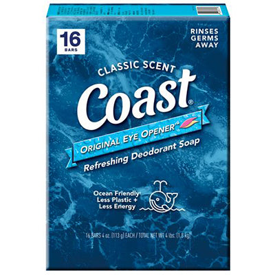 COAST BATH BAR 4oz CLASSIC SCENT 16 PK (CS/4)