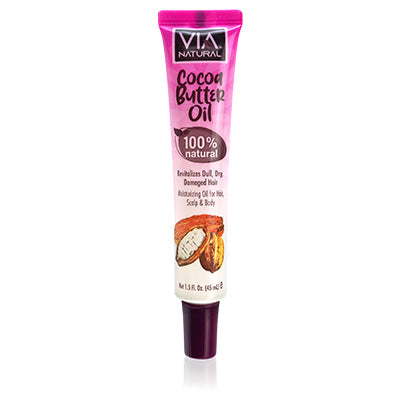 VIA NATURAL HAIR & BODY OIL 1.5 OZ TUBE COCOA BUTTER OIL(DL/24)
