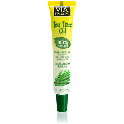 VIA NATURAL HAIR & BODY OIL 1.5 OZ TUBE TEA TREE OIL (DL/24)
