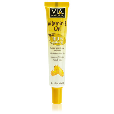 VIA NATURAL HAIR & BODY OIL 1.5 OZ TUBE VITAMIN E OIL (DL/24)