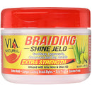 VIA NATURAL BRAIDING SHINE GELO 8 oz EXTRA STRENGTH (cs/6)