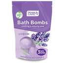 PERSONAL CARE BATH BOMBS 5.29oz LAVENDER 3's (cs/12)