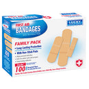 LUCKY SUPER SOFT FIRST AID BANDAGES 100 COUNT (cs/12)
