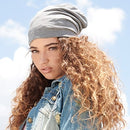 ADAMA SATIN LINED JERSEY BEANIE GRAY