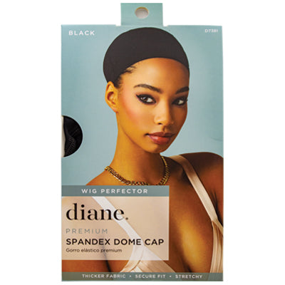 DIANE WIG PERFECTOR PREMIUM SPANDEX DOME CAP BLACK