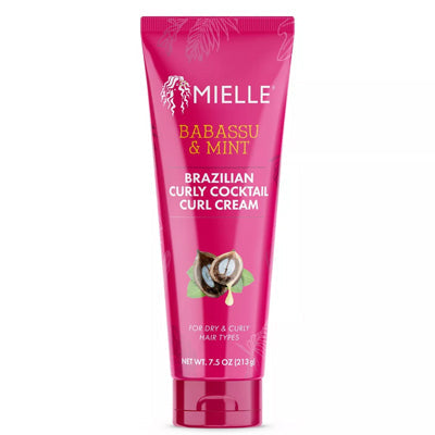 MIELLE BABASSU & MINT BRAZILIAN CURLY COCKTAIL CURL CREAM 7.5oz