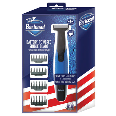BARBASOL RECHARGEABLE FACE & BODY SINGLE BLADE
