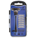 CUTTING EDGE RUGGED MANUAL RAZOR BLUE W/ 6 RAZOR HEAD REFILLS