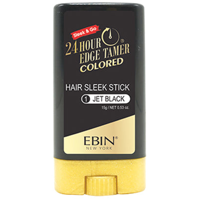 EBIN 24 HOUR EDGE TAMER COLORED STICK .53oz 1 JET BLACK