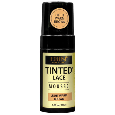 EBIN TINTED LACE MOUSSE 3.38oz LIGHT WARM BROWN