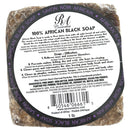 RA COSMETICS 100% AFRICAN BLACK SOAP BAR 1 LB