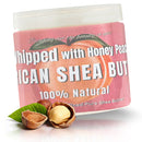RA COSMETICS 100% PURE SHEA BUTTER WHIPPED 12oz HONEY PEACH (CS/6)