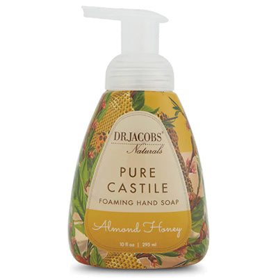 DR.JACOBS FOAMING CASTILE HAND SOAP 10oz ALMOND HONEY (CS/6)