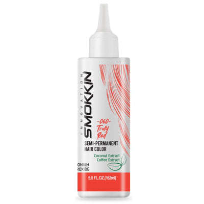 SMOKKIN SEMI PERMANENT HAIR COLOR 5.5oz 16 (DL/12)2ml TRULY RED 060