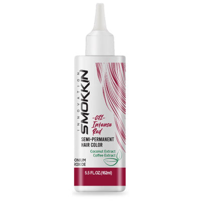 SMOKKIN SEMI PERMANENT HAIR COLOR 5.5oz 162ml INTENSE RED 071 (DL/12)