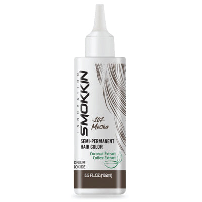 SMOKKIN SEMI PERMANENT HAIR COLOR 5.5oz 162ml MOCHA FIRE 107 (DL/12)