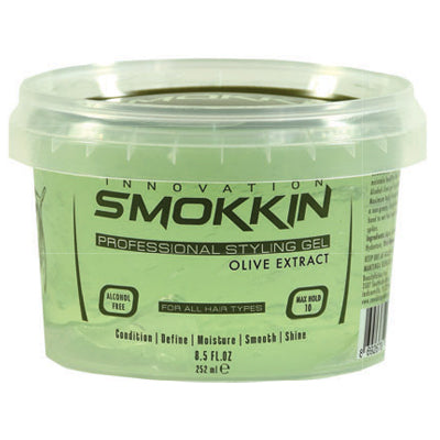 SMOKKIN PROFESSIONAL STYLING GEL 25.5oz 754ml OLIVE EXTRACT GREEN