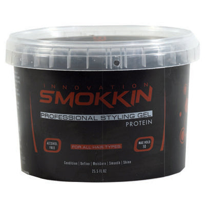 SMOKKIN PROFESSIONAL STYLING GEL 25.5oz 754ml PROTEIN BLACK