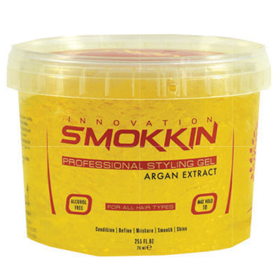 SMOKKIN PROFESSIONAL STYLING GEL 8.5oz 252ml ARGAN EXTRACT GOLD