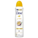 DOVE DEODORANT SPRAY 150ml PASSION FRUIT (CS/6)