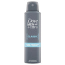 DOVE DEODORANT SPRAY MEN+ CARE 150ml CLASSIC (CS/6)