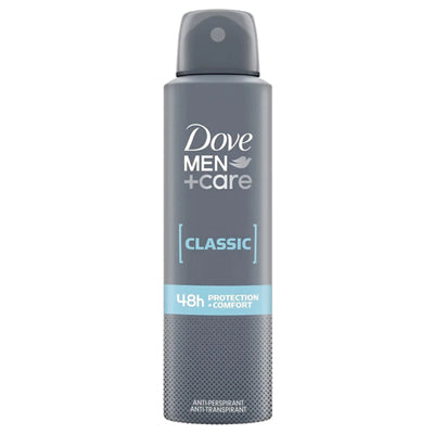 DOVE DEODORANT SPRAY MEN+ CARE 150ml CLASSIC (CS/6)