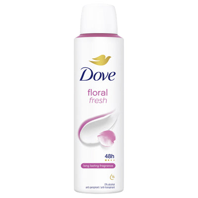 DOVE DEODORANT SPRAY 150ml FLORAL FRESH (CS/6)