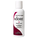 ADORE SEMI PERMANENT HAIR COLOR 4oz RAGING RED #70 (DL/12) #76010070