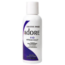 ADORE SEMI PERMANENT HAIR COLOR 4oz AFRICAN VIOLET #113 (DL/12) #76010113