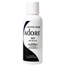 ADORE SEMI PERMANENT HAIR COLOR 4oz JET BLACK #121 (DL/12) #76010121