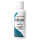 ADORE SEMI PERMANENT HAIR COLOR 4oz BABY BLUE #172 (DL/12) #76010172