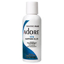 ADORE SEMI PERMANENT HAIR COLOR 4oz SAPPHIRE BLUE #174 (DL/12) #76010174