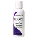 ADORE SEMI PERMANENT HAIR COLOR 4oz PURPLE RAGE #116 (DL/12) #76010421