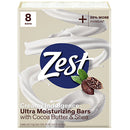 ZEST BATH BAR 4 OZ 8 PACK COCOA BUTTER (CS/6)