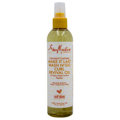 SHEA MOISTURE COCONUT CUSTARD MAKE ITLAST REV OIL 8oz (DL/3)