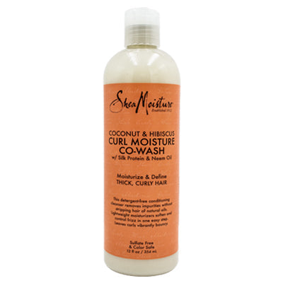 SHEA MOISTURE COCONUT &HIBISCUS CURL MOISTURE COWASH13oz(DL/3)