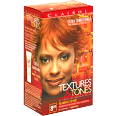 CLAIROL TEXTURES & TONES HAIR COLOR 8RO FLAMING DESIRE