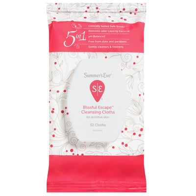 SUMMERS EVE CLEANSING CLOTHS 32'S BLISSFUL ESCAPE