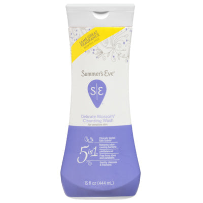 SUMMERS EVE CLEANSING WASH 15oz DELICATE BLOSSOM