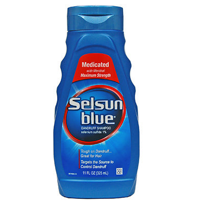 SELSUN BLUE SHAMPOO 11 oz MEDICATED MAXIMUM STRENGTH