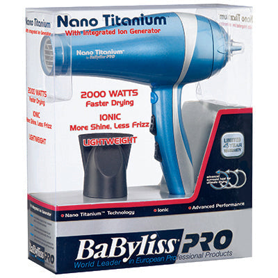 BABYLISSPRO NANO TITANIUM DRYER 2000 WATT IONIC