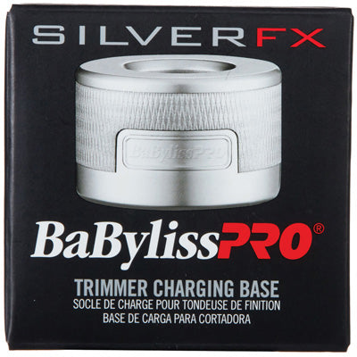 BABYLISSPRO FX SILVER METAL CHARGING BASE FOR TRIMMER